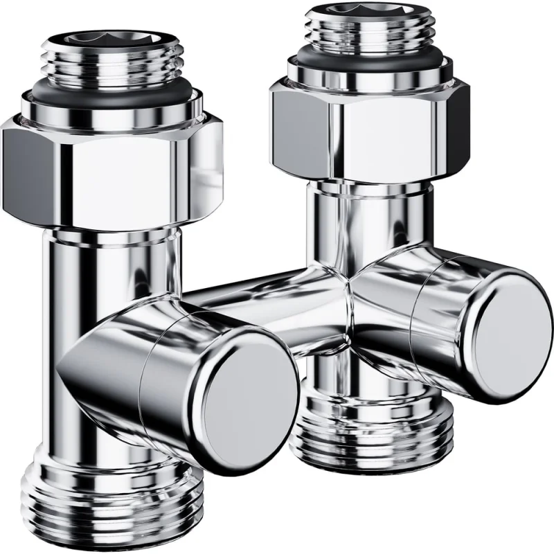 Узел нижнего подключения ROYAL THERMO Design прямой 1/2x3/4EK (хром) НС-1701220