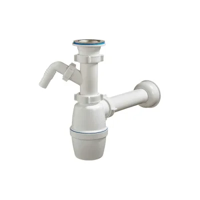 Бутылочный сифон ORIO 1 1/2x40 с одним отводом и прямой трубой 40-40 В-40059