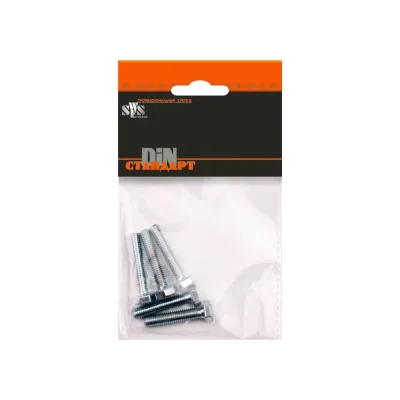 Болт SWFS DIN933 М6х70, 3 шт., пакетик тов-092107