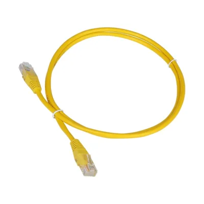 Патч-корд TWT RJ45-RJ45, 4 пары, UTP, категория 5е, 2 м, желтый, 45-45-2.0-YL