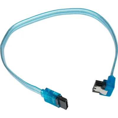 Интерфейсный кабель Cablexpert sata, sata3 7pin/7pin,30см,мет.защелка,прозрач,пакет, CC-SATAM-DATA90-TR-30CM