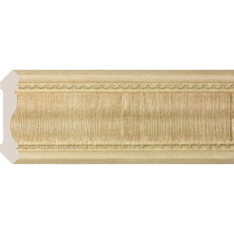 Карниз Cosca Decor 174-5 интерьерный багет, 60 мм, ясень золотистый СПБ016768