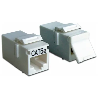 Повторитель портов RJ-45 LANMASTER неэкранированный, кат.5E, формата Keystone, белый LAN-KCP45U5E-WH