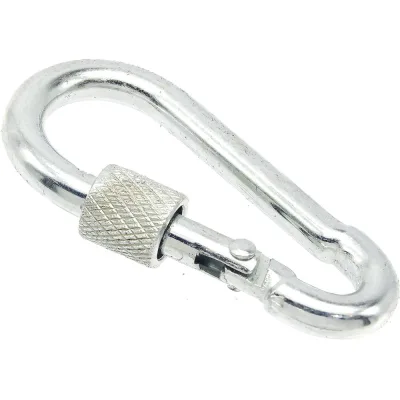 Карабины с муфтой BOWT 4 мм, оцинкованные, DIN 5299d, 8 шт. B03505