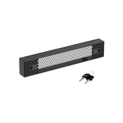 Защитный экран SYSMATRIX 2U, перфорированный 19 дюймов, черный RAL 9004 PS 0200.9000