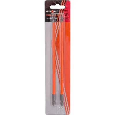 Биты в слайдере (2 шт; PH2; 200 мм; s2) Novocraft B42-22-2002S