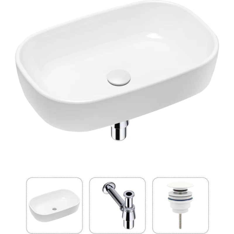 Накладная раковина для ванной Lavinia Boho Bathroom Sink в комплекте 3 в 1 20217414R