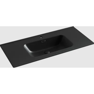 Накладной прямоугольный умывальник Ceramicanova Element черный матовый, 1010x465x180 мм CN7003MB