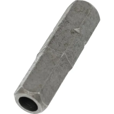 Бита шестигранник с отверстием HEX-HOLE 6.0x25 мм, 4 шт ЦКИ 39816