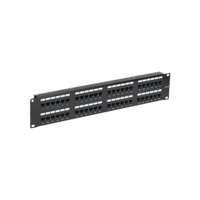 Панель коммутационная REXANT с кабельными органайзерами 19" 2U 48 портов RJ-45 CAT6 UTP 02-0232