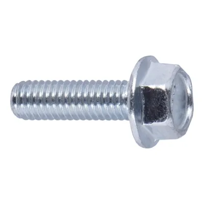 Болт с фланцем ЦКИ DIN 6921, м16x50, рифленый, 10.9, цинк, 2 шт. 59745