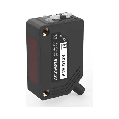 Оптический датчик рефлекторный AKUSENSE PTE-D70P Sn=700 мм PNP НО/НЗ (Программ) 10...30DC кабель 2м 07-00037853