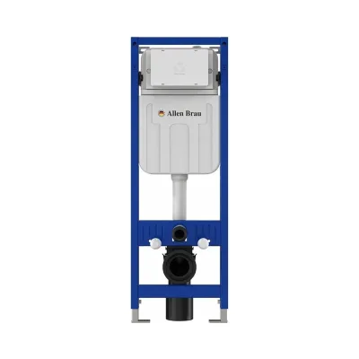 Инсталляция для подвода унитаза ALLEN BRAU PNEUMATIC SLIM, патрубки, б/кнопки смыва 1117x138x380мм 9.11102.20 00325594