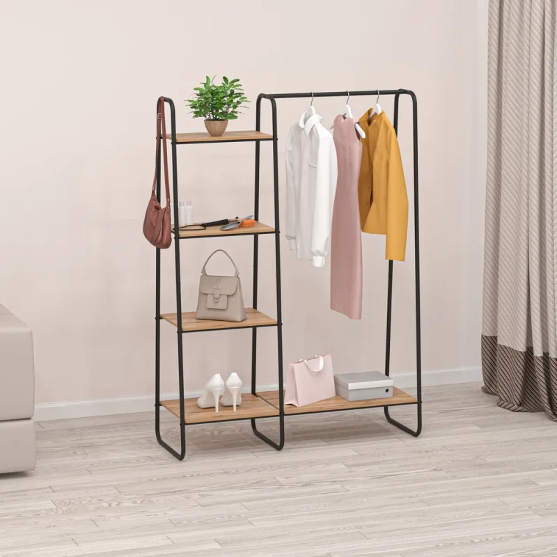 Гардеробная система ЗМИ с полками Скандинавия 1 Scandinavia 1 Clothing rack with shelves черный ГСС1 Ч