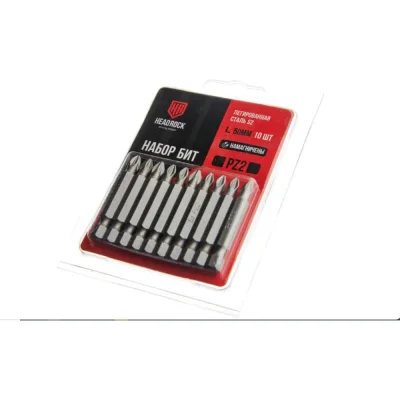 Набор бит HEADROCK PZ2x50 комплект 10 шт. 453-814-053