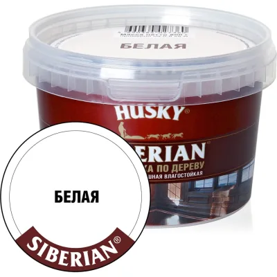 Шпатлевка по дереву HUSKY белая, 0.8 кг 26529