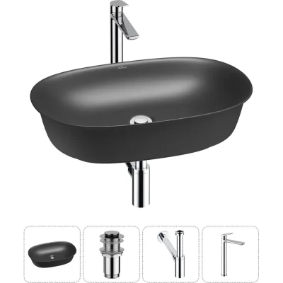 Набор Wellsee 4 в 1 Brillant iCon накладная раковина 60x40 см 20214665R
