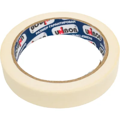 Лента клейкая малярная Unibob, 19 мм × 25 м 214976 84724