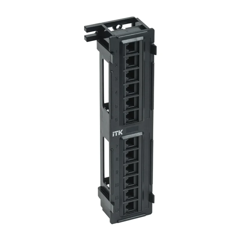 Настенная патч-панель ITK категории 5е UTP 12 портов IDC Dual PP12-C5EU-D05