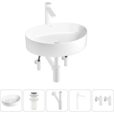 Набор Wellsee 5 в 1 Belle Spa 2.0 накладная раковина 50x38 см 20212592R