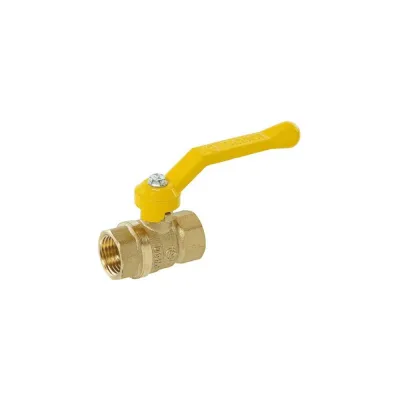 Кран шаровый латунный ГАЛЛОП газ Станд 220 Ду20, Ру40 м/м, рычаг 115024 109-1212