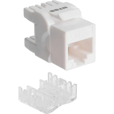 Модуль Keystone NTSS UTP RJ45 cat.5e, 180 градусов, белый NTSS-KJ-UTP-RJ45-5e-180-WT