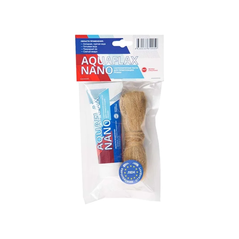 Паста для льна, Aquaflax nano 04054, 80гр тюбик+20гр лен (ЕВРО) 4630009040545