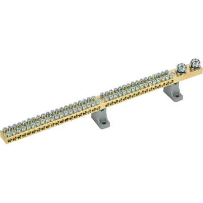 Шина IEK N ноль на двух угловых изоляторах 200А ШНИ-10x18-72-L2-С (5шт/упак) YNN30-72-C2-K03