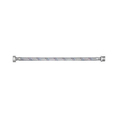 Гибкая подводка DOUBLE-LIN оплетка из нержавеющей стали, вн/нар 1/2"х1/2", dn 8, 12мм, l=40 см, гайка LL8001B (1/2"х1/2")