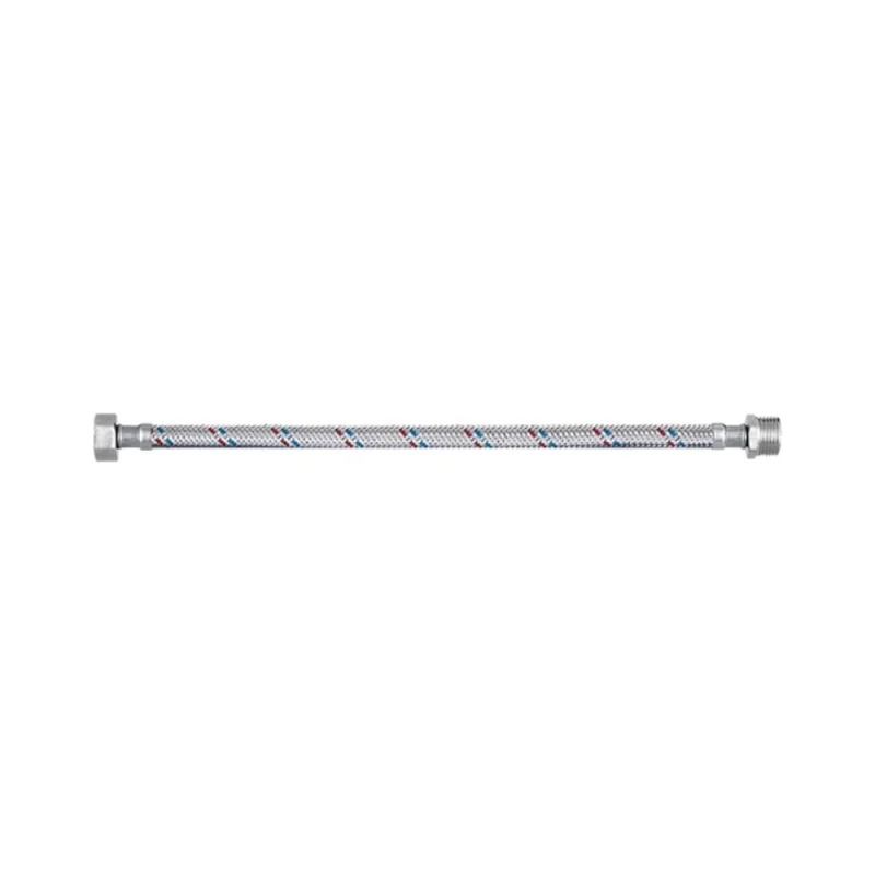 Гибкая подводка DOUBLE-LIN оплетка из нержавеющей стали, вн/нар 1/2"х1/2", dn 8, 12мм, l=40 см, гайка LL8001B (1/2"х1/2")