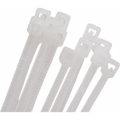 Хомут стяжка нейлоновая SUPRLAN 2x100мм белая (100pcs) 06-1001