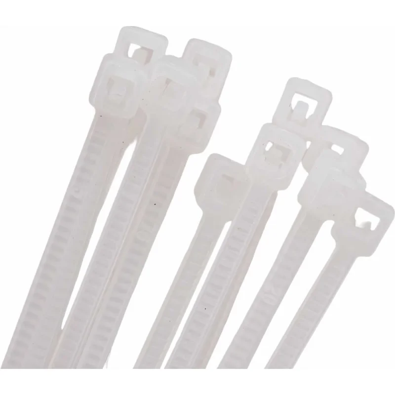 Хомут стяжка нейлоновая SUPRLAN 2x100мм белая (100pcs) 06-1001
