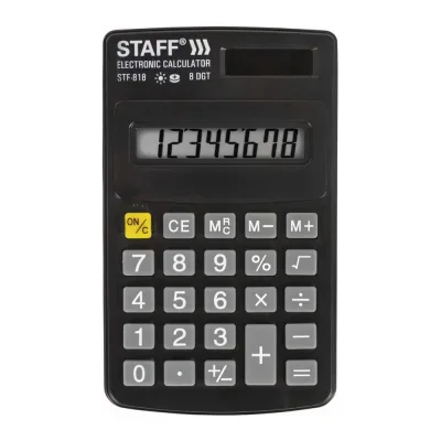 ΠΠ°ΡΠΌΠ°Π½Π½ΡΠΉ ΠΊΠ°Π»ΡΠΊΡΠ»ΡΡΠΎΡ STAFF STF-818 102Ρ
62ΠΌΠΌ, 8 ΡΠ°Π·ΡΡΠ΄ΠΎΠ², Π΄Π²ΠΎΠΉΠ½ΠΎΠ΅ ΠΏΠΈΡΠ°Π½ΠΈΠ΅, 250142