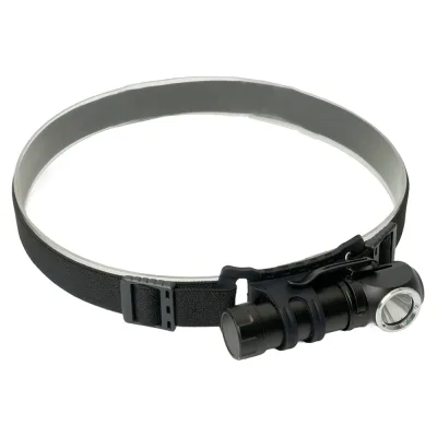 Фонарь налобный светодиодный аккумуляторный FERON 3W, USB IP44, алюминий, TH2313, 51119