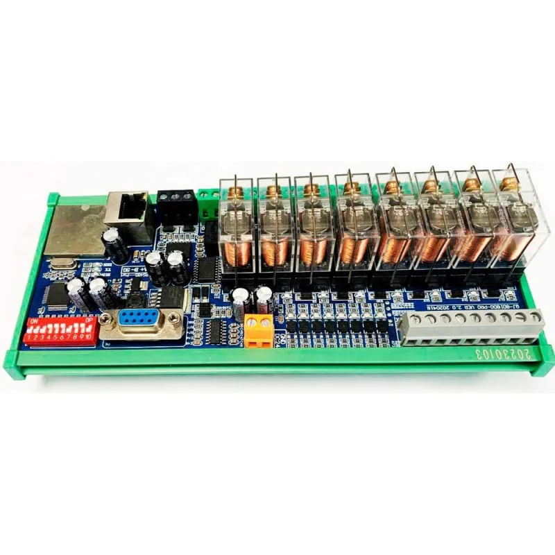 Π Π΅Π»Π΅ΠΉΠ½ΡΠΉ ΠΌΠΎΠ΄ΡΠ»Ρ FOSHAN QINGJUN ELECTRONICS 8 ΠΊΠ°Π½Π°Π»Π°, ΡΠΏΡΠ°Π²Π»Π΅Π½ΠΈΠ΅ ΠΏΠΎ RS485 ΠΏΡΠΎΡΠΎΠΊΠΎΠ» Modbus-RTU 8-Channel RS485 Relay Module