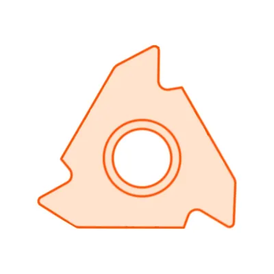 Пластина резьбовая 06IR0.75ISO, APU20, 10 шт АКСИС 00001629659