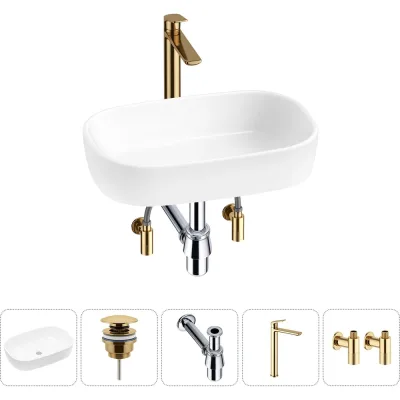 Накладная раковина для ванной Lavinia Boho комнаты Bathroom Sink в наборе 5 в 1 20217421R
