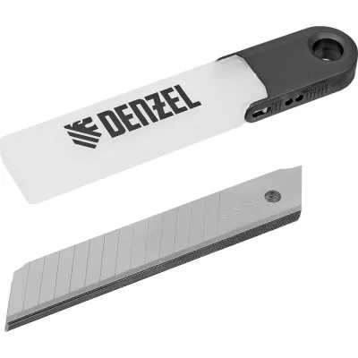 Лезвия 18 мм, сталь SK5, 0.5 мм, многосегментные, 10 шт Denzel 79304