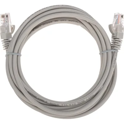 ΠΠ°ΡΡ-ΠΊΠΎΡΠ΄ REXANT u/utp, cat 5e, rj45-rj45, 26awg, lszh, ΡΠ΅ΡΡΠΉ, 3ΠΌ 02-0100-3