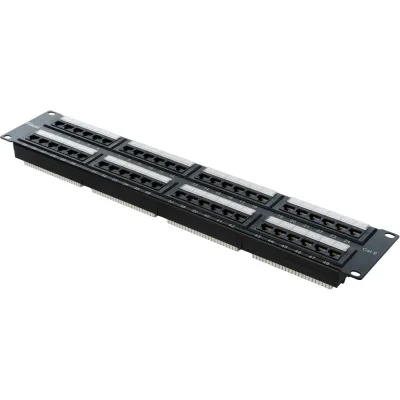 Патч-панель Filum FL-PP-6C48U2 19", 2U, Cat 6, 48 портов RJ45 (8p8c), неэкранированная, Dual IDC (110/KRONE), 00-01209891