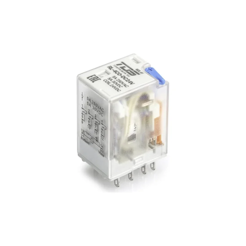 Катушка TDS Rl-4co-dc24v-5 24в, ток коммутации 5а, 4 перекидных контакта 10 шт 53285 TDS53285