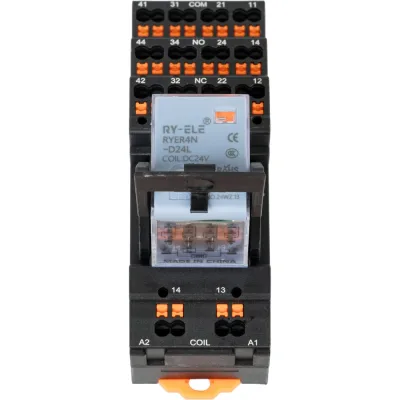 Четырех контактный релейный модуль CONTA, 31 мм, 24VDC CR-024-4FC