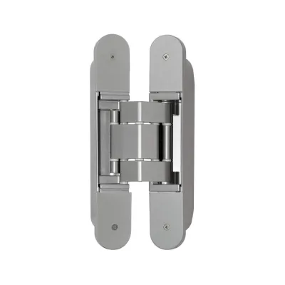 Скрытая петля OTLAV 3D, универсальная, 190x31 мм, 120 кг, цамак/алюминий OTL0400.01/MP