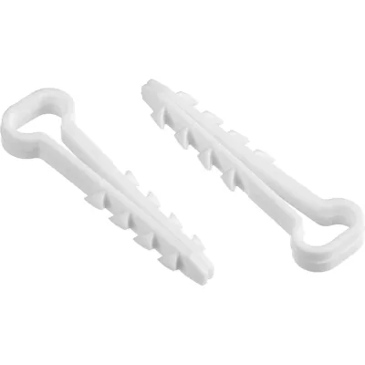 Дюбель-хомут DM PLAST 5-10 для плоского кабеля, белый, 100 шт dx5-10dm