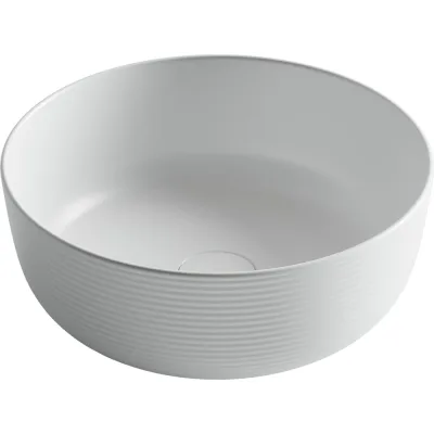 Раковина накладная круглая Ceramicanova 356x356x135, цвет белый матовый CN6073MW