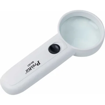 Ручная лупа ProsKit MA-021 3.5х, диаметр 46мм, LED подсветка С00033939