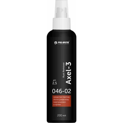 Средство против пятен ржавчины, марганцовки и крови PRO-BRITE AXEL- 3 RUST REMOVER 200 мл 046-02