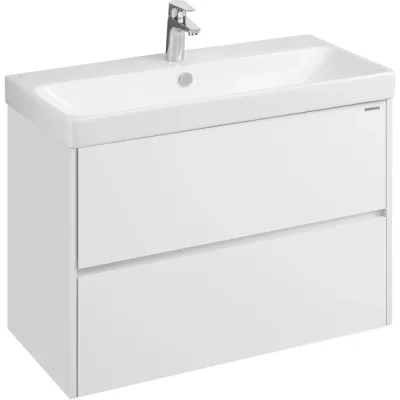 Тумба AQUATON Сканди 90 с раковиной Адриана 90, цвет Белый 1A2519V0SD010