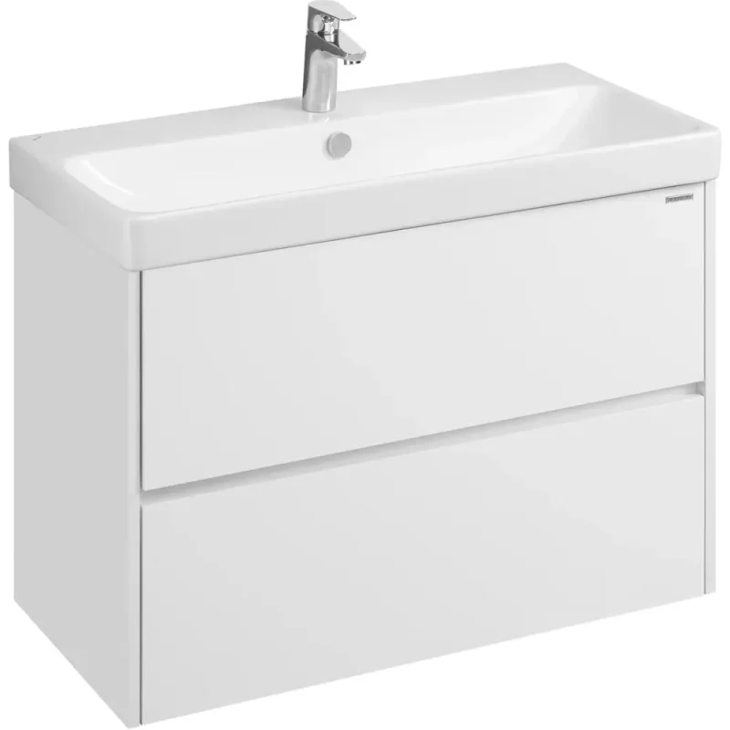 Тумба AQUATON Сканди 90 с раковиной Адриана 90, цвет Белый 1A2519V0SD010
