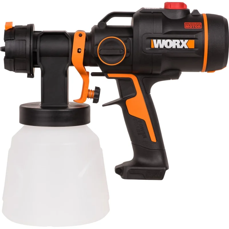 Аккумуляторный бесщеточный краскопульт WORX 20 В, без АКБ и ЗУ WX020.9